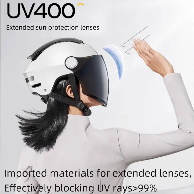 Offener Motorradhelm mit Doppelvisier und atmungsaktivem Sommerdesign – RiderMax