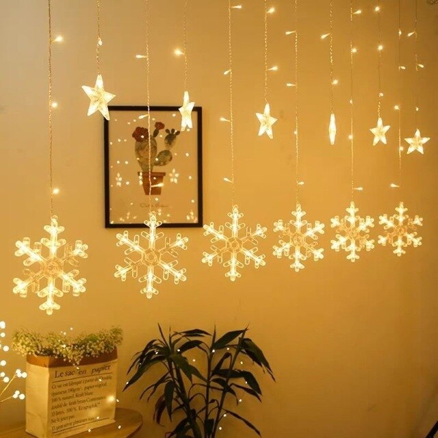 Brehn | Solar Moon Star Lampe LED Lichterkette Dekoration