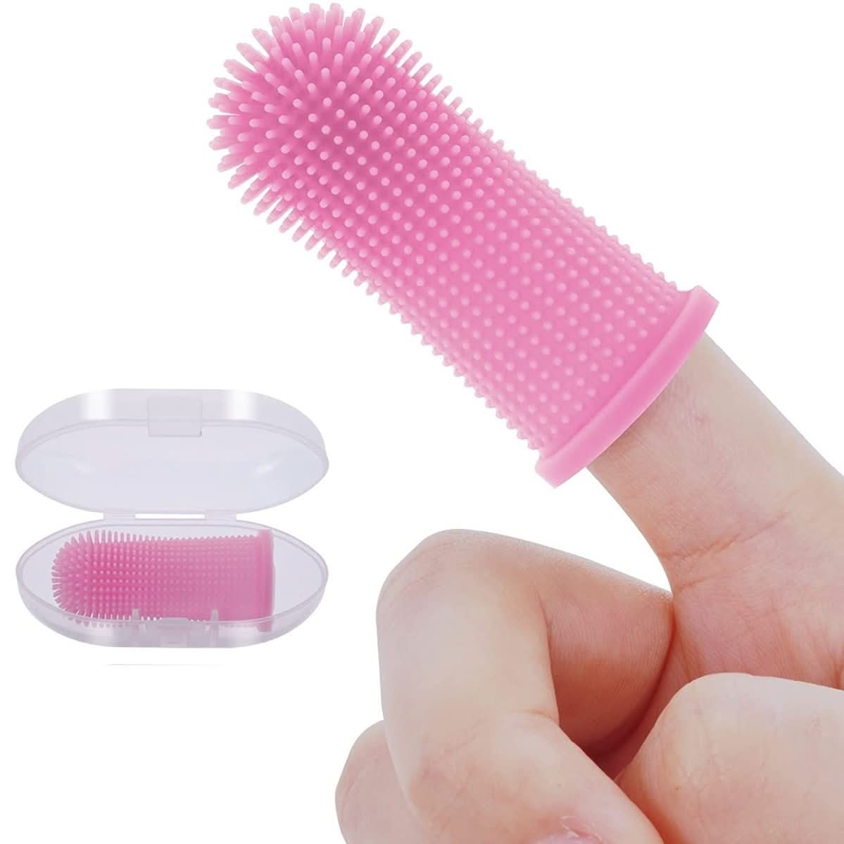 PAWCLEAN PRO – 360° Silikon-Fingerzahnbürste für stressfreie Zahnpflege bei Hunden
