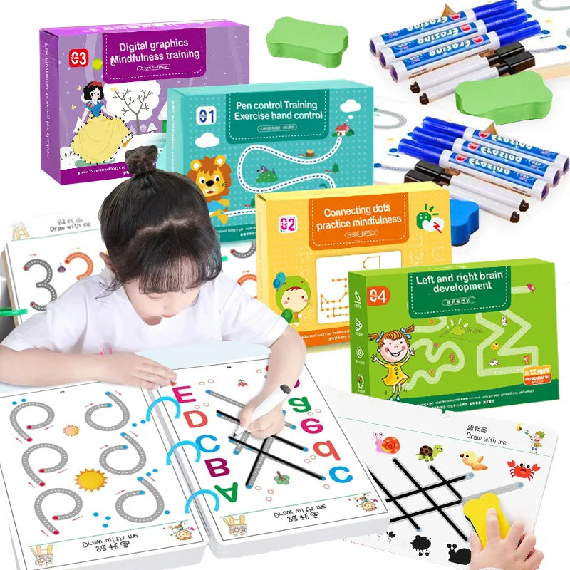 Brehn | Magic Tracing-Arbeitsbuch-Set Für Kinder