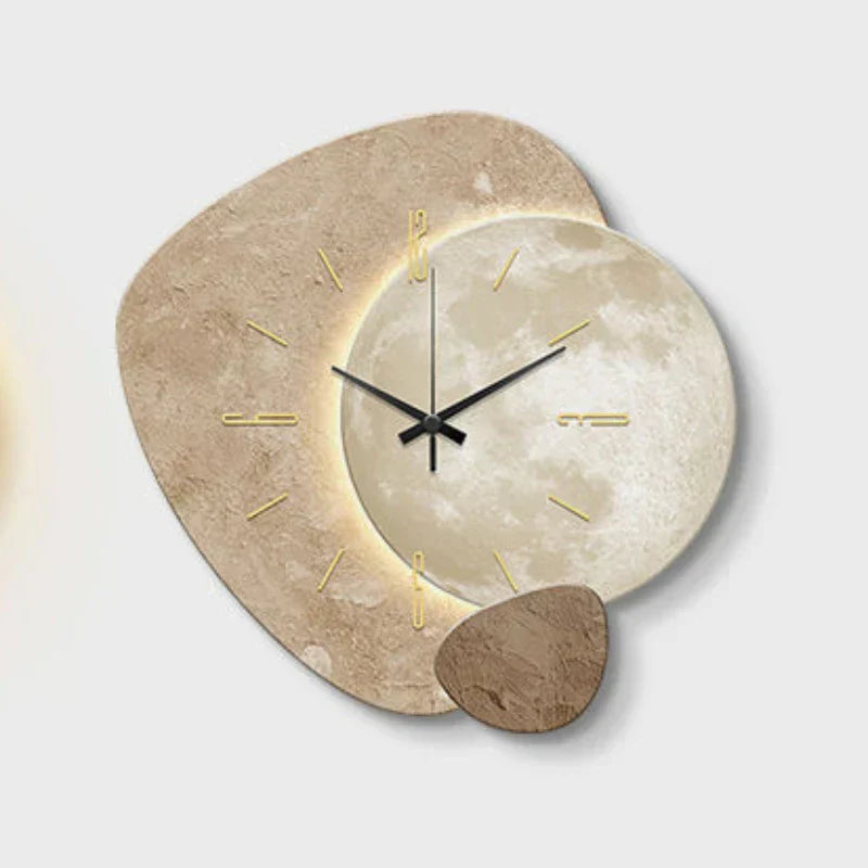 Brehn | Skandinavische Luxuriöse Wanduhr – Modernes Design mit Beleuchtung