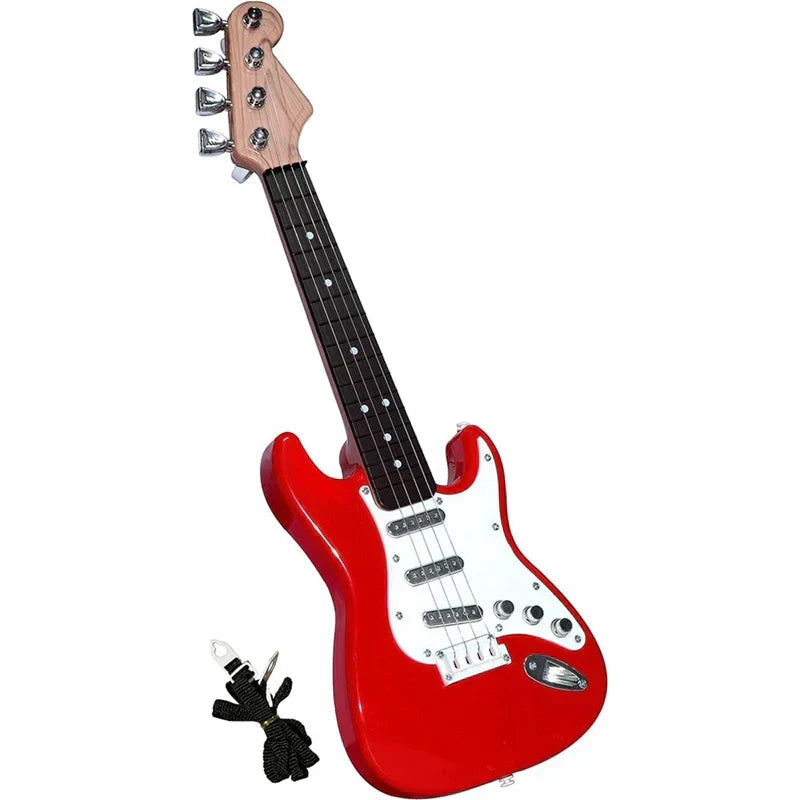 4-saitige E-Gitarre für Kinder | Tragbares Musikinstrument aus ABS-Kunststoff mit pädagogischem Wert
