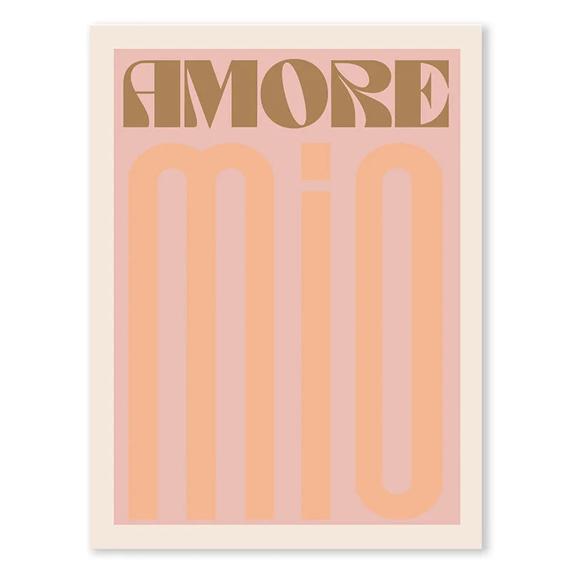 Pink Retro Liebe Zitat Wandkunst Feine Kunst Leinwanddrucke Typografische Bilder Für Schlafzimmer Wohnzimmer Hotelzimmer Modernes Apartment Wandkunst Dekor | Brehn