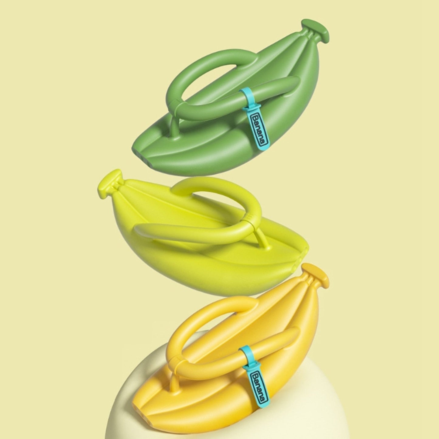 VIvolux | Plüsch-Banane Bequeme EVA Flip-Flops