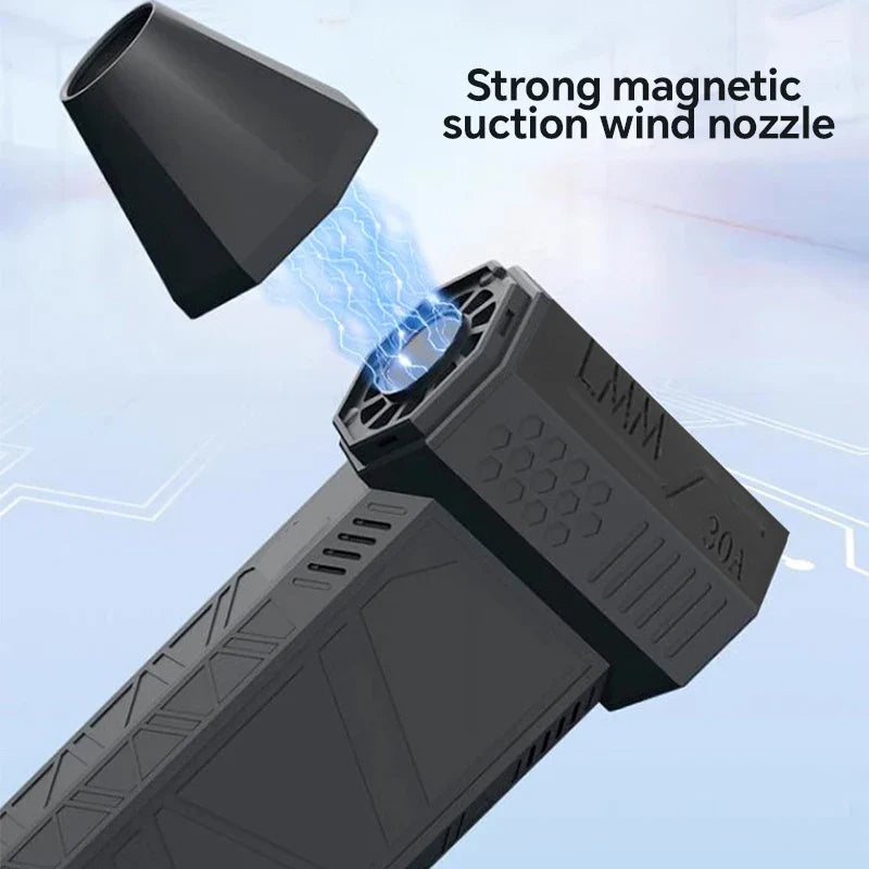 Hochgeschwindigkeits-Turbofan | Gewaltiger Ventilator mit hohem Luftvolumen | Bürstenloses Ladegerät Tragbarer Außenventilator für Autos | Brehn