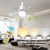 30W E27 Deckenventilator Licht mit Fernbedienung - LED Dimmfunktion, intelligenter leiser Ventilator für Schlafzimmer & Wohnzimmer | Brehn