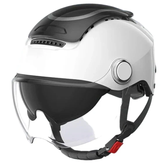 Offener Motorradhelm mit Doppelvisier und atmungsaktivem Sommerdesign – RiderMax