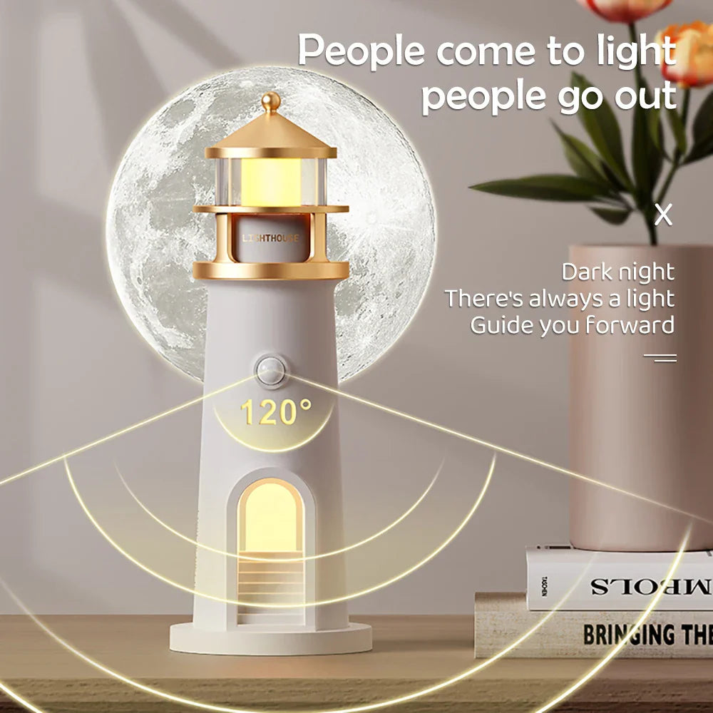Lighthouse Ambientebeleuchtung Brehnuetooth Musik dimmbar Projektion | Brehn