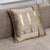 Glänzende Goldene Silber Streifen Jacquard Kissenbezüge 45x45cm Kissenbezüge Quadratischer Bezug Für Sofa Wurfkissen Licht Luxus Nordic Wohnkultur | Brehn