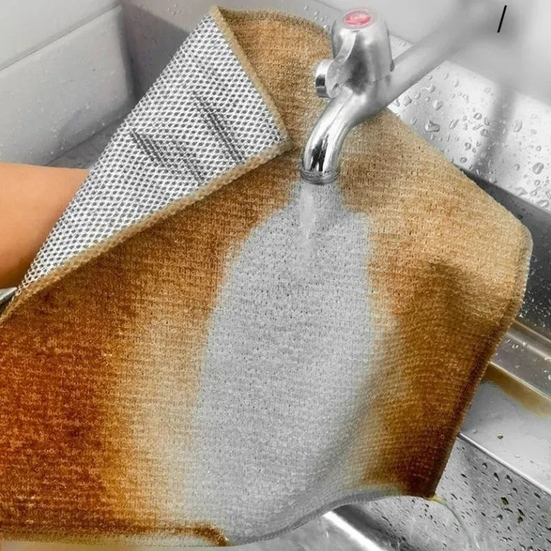 Brehn | Silberdraht doppelseitiges ultra-absorbierendes Design-Reinigungstuch