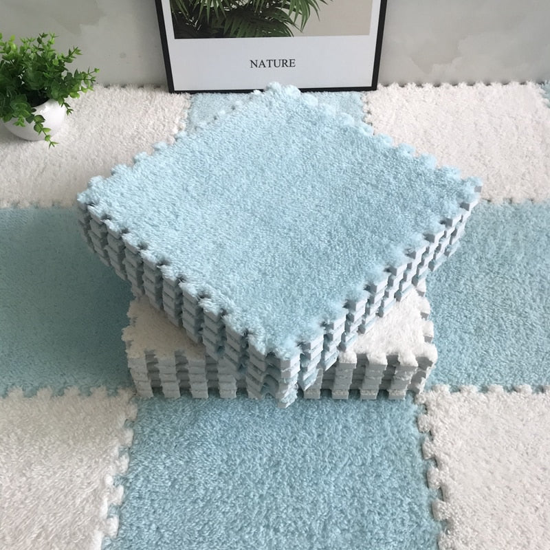 DIY Winter Plush Puzzle Mat | Brehn