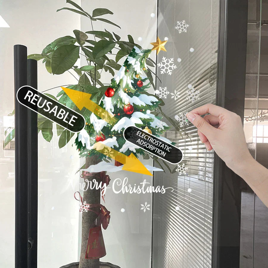 Brehn | Merry Glow 3D Weihnachtsbaum Aufkleber