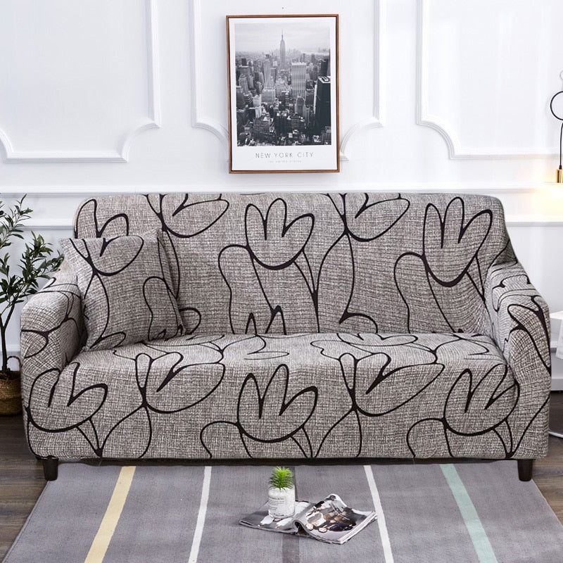 Modern rutschfeste bunte elastische Sofabezug | Brehn