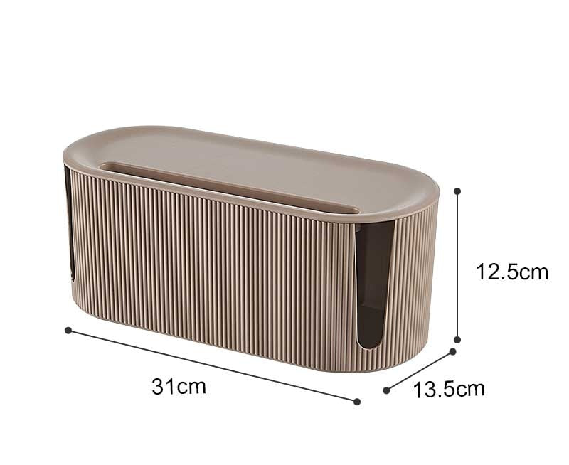 Brehn | Design Aufbewahrungsbox | Organizer für Kabel, Adapter und Steckdosenleisten