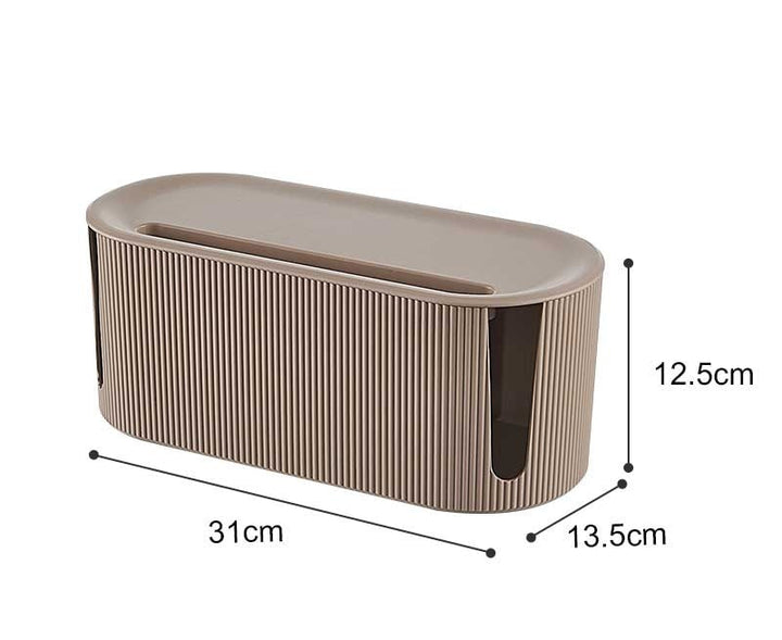 Brehn | Design Aufbewahrungsbox | Organizer für Kabel, Adapter und Steckdosenleisten