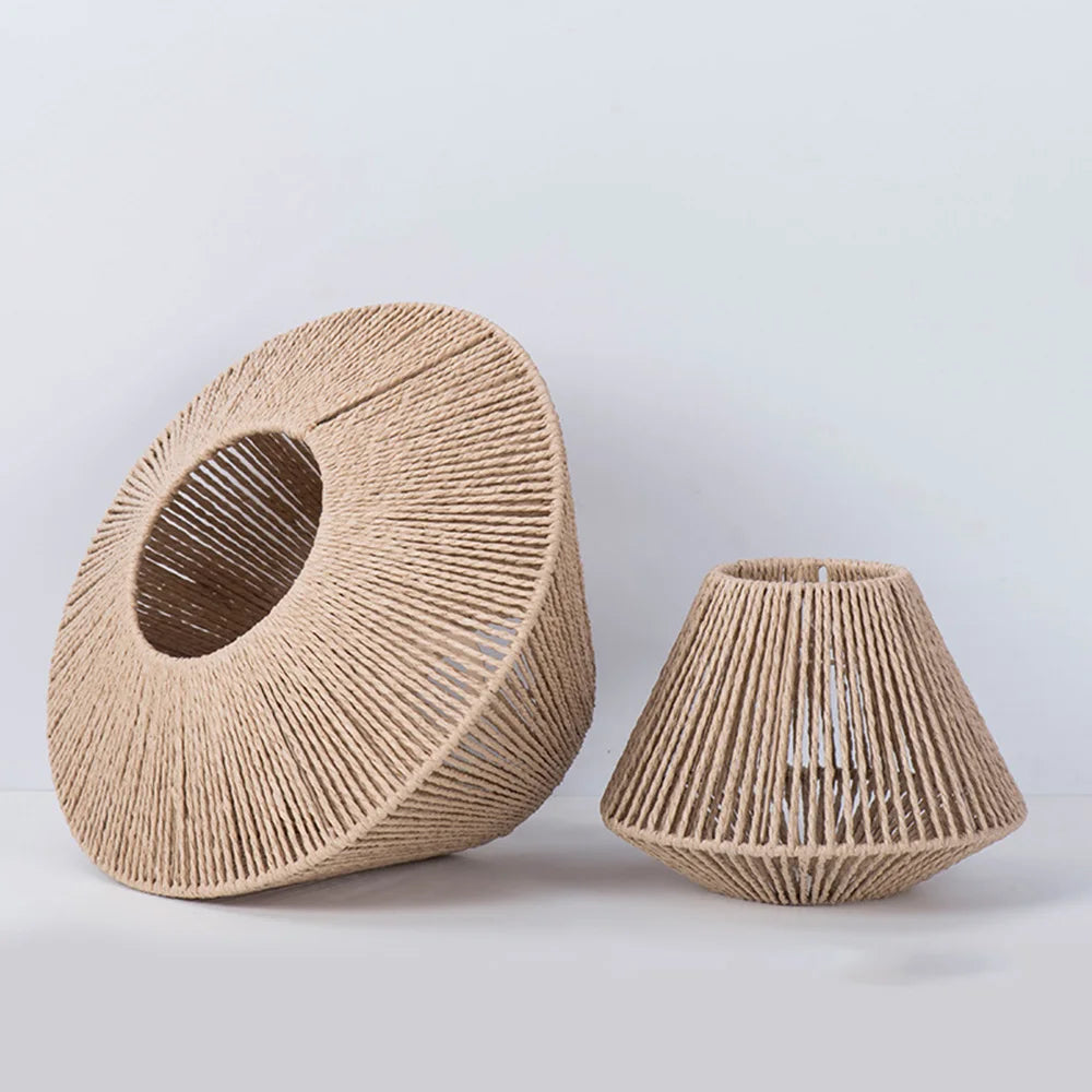 Brehn | Rattan Pendelleuchte - Elegante Rattan Pendelleuchte mit geometrischem Design für stimmungsvolle Beleuchtung