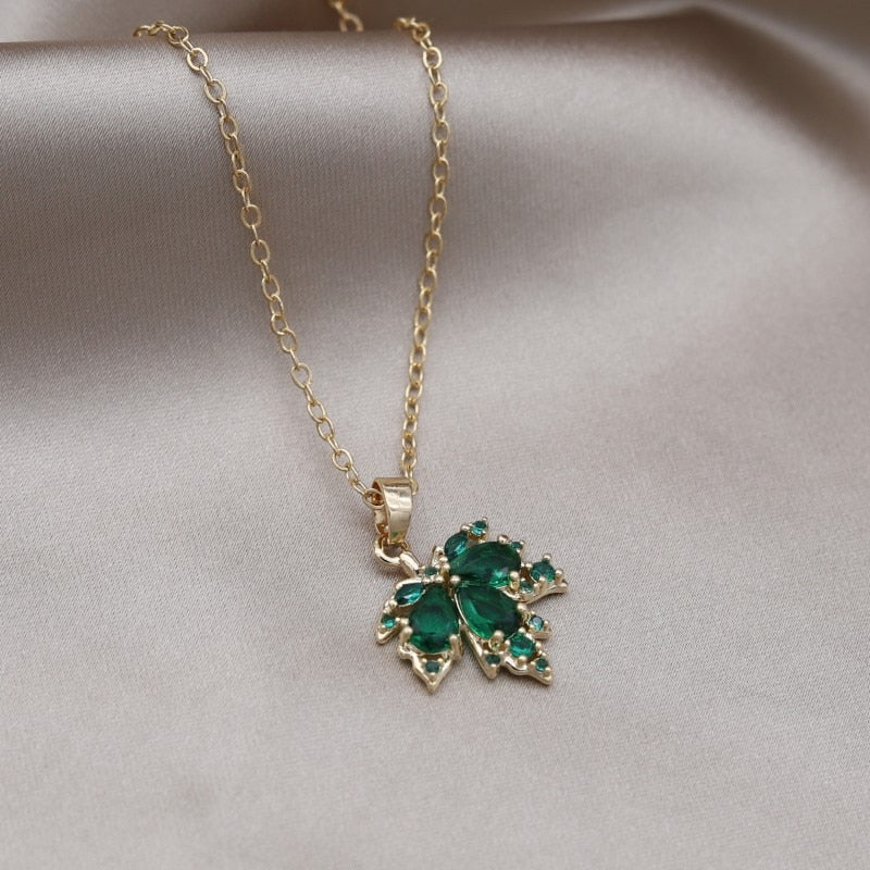 Brehn | Ahornblatt Charm Elegante Halskette
