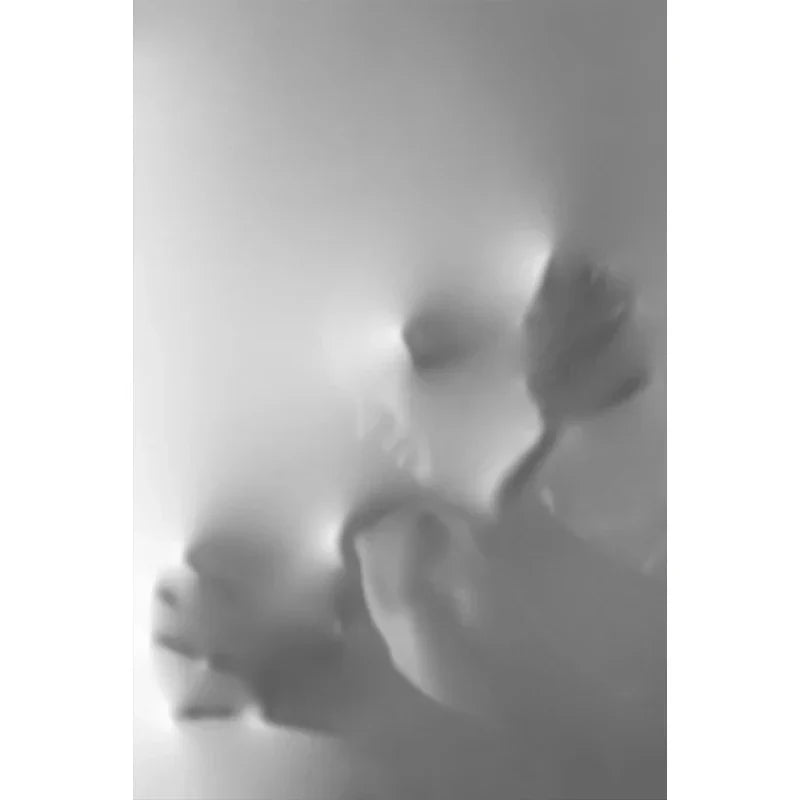 Moderne Kunst Abstrakte Gespenstische Figuren In Der Wand Leinwanddrucke Schwarz Weiß Wandkunst Poster Bilder Für Wohnzimmer Schlafzimmer Kunst Dekor | Brehn