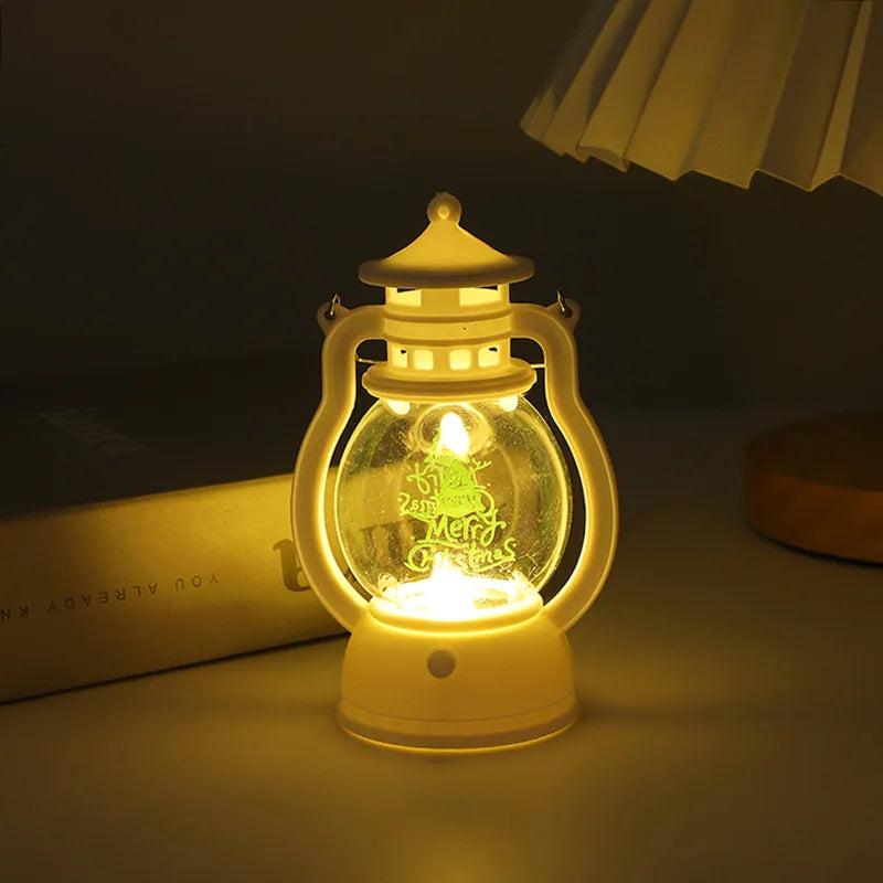 Mini-Weihnachtslampe mit LED-Beleuchtung - Tragbare dekorative Laterne für festliche Dekoration, Winter- & Weihnachtszeit | Brehn