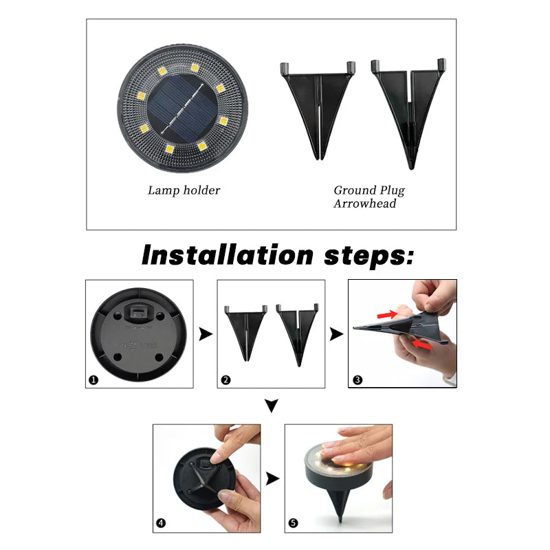 Brehn | Terraluna Solar Bodenleuchte LED | IP68 Wasserdicht | Automatische Lichtsteuerung | Für Garten, Weg & Terrasse