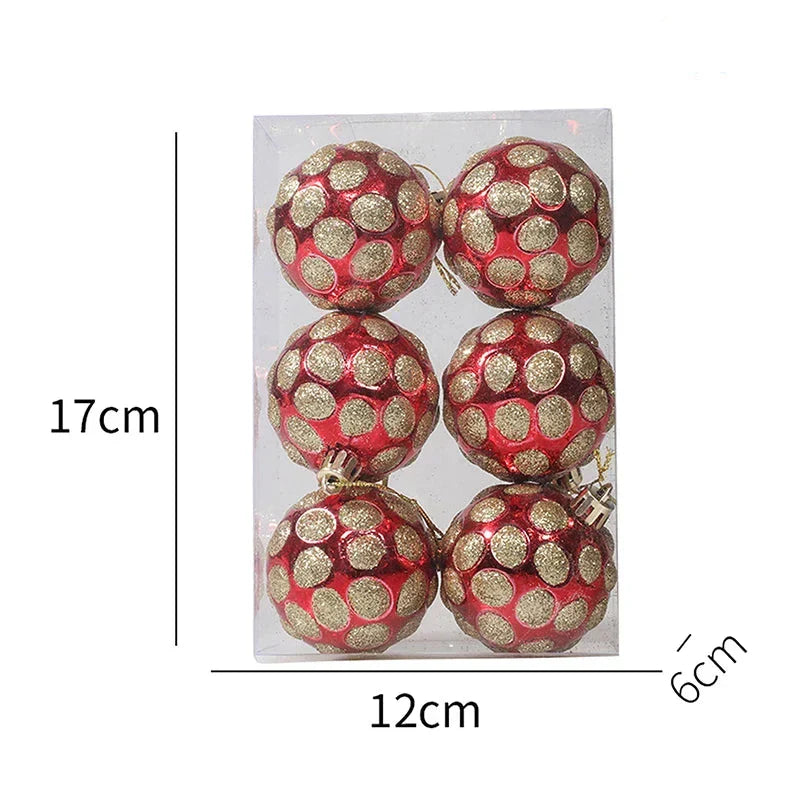 Elegante Schneeflocken Weihnachtskugeln Set – Hochwertige Christbaumkugeln in Rot, Weiß und Gold, perfekt für festliche Baumdeko zu Weihnachten | Brehn
