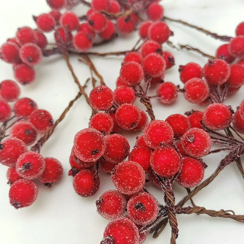 Brehn | BessenPracht | Luxuriöse Imitation Weihnachtsbeeren Bündel