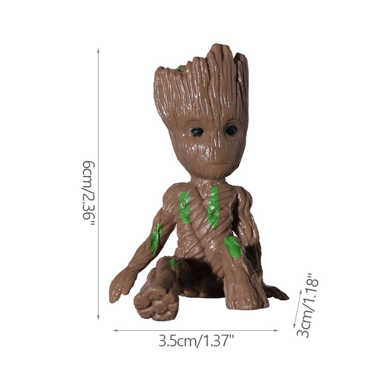 Brehn | Cartoon Groot Miniaturfigur: Verspielte Bürodekoration