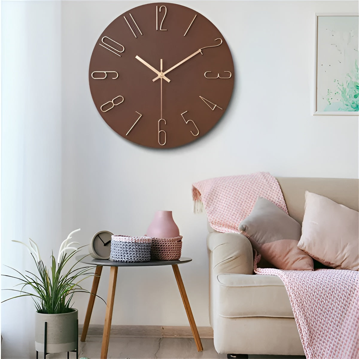 3D-Wanduhr – Modern und elegant | Dekorative Wanduhr für Wohnzimmer und Büro