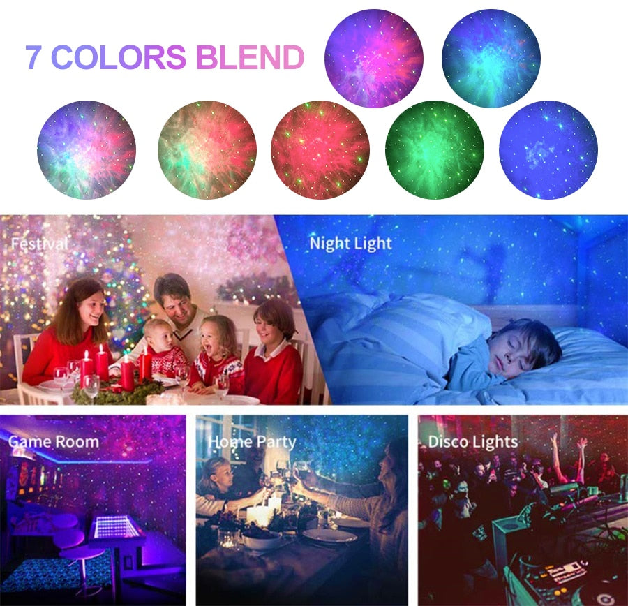 Brehn | Galaxy Glow Rotierender Sternenhimmel-Projektor