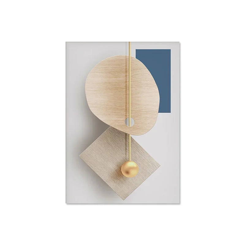 Moderne Ästhetik Abstrakte Geometrie Wandkunst Fine Art Leinwanddrucke Poster Bilder Für Moderne Wohnung Wohnzimmer Licht Luxus Wohnkultur | Brehn