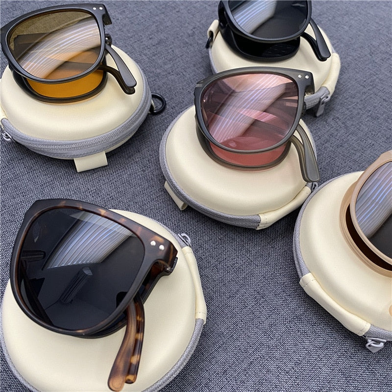 Brehn | Anti-UV faltbare Mode Flex klare Sicht Sonnenbrille