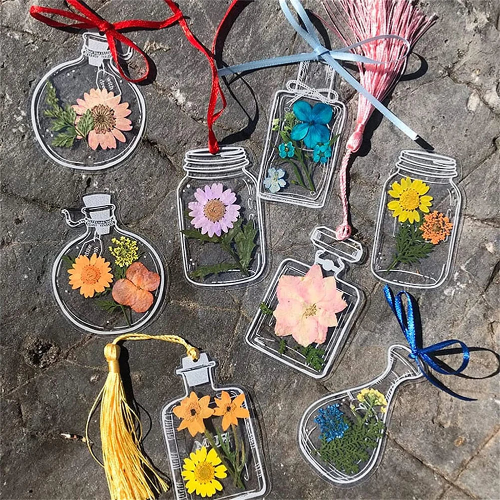 Brehn | DIY Transparente natürliche Blumen Lesezeichen