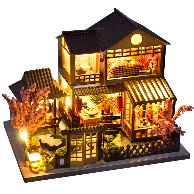 Miniatur DIY Japanische Bau Spielzeuge Set | Brehn
