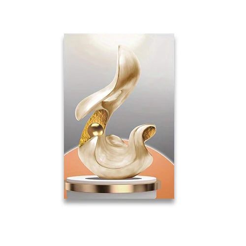 Moderne Ästhetik Abstrakte Stillleben Wandkunst Fine Art Leinwanddrucke Licht Luxus Bilder Für Wohnzimmer Esszimmer Home Office Dekor | Brehn