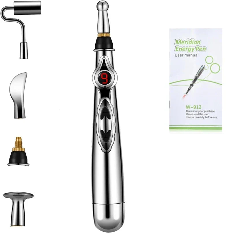 Multifunktionaler Akupunktur-Massagestift – 5 Aufsätze