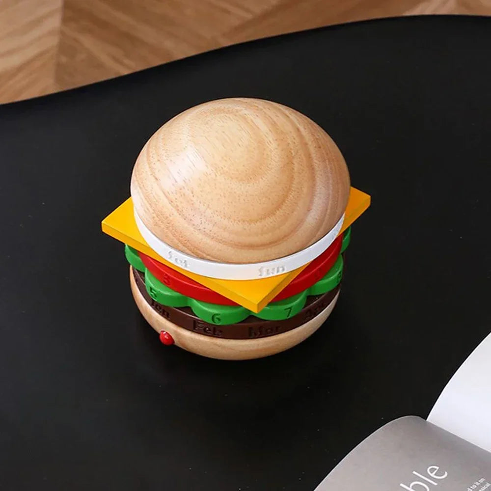 Rotierender Holz-Hamburger Dekorationskalender | Brehn