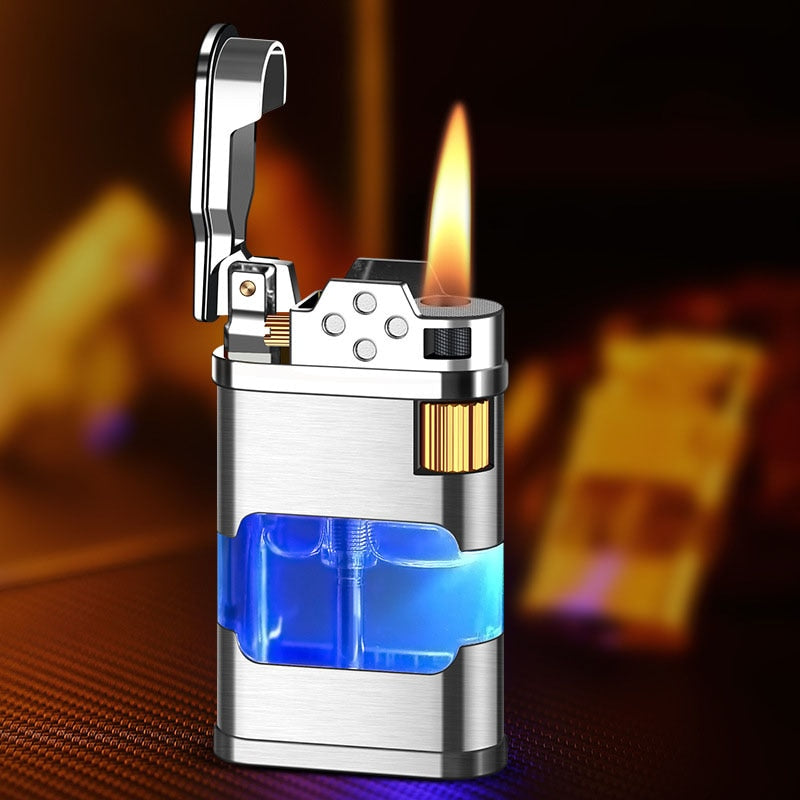 Blauer Flamme Metall Winddichter Gasanzünder | Brehn
