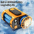20000mAh Tragbarer Taillenventilator - Starker Wind Hängender Nackenventilator mit Powerbank und LED-Beleuchtung für Outdoor-Sport und Arbeit | Brehn
