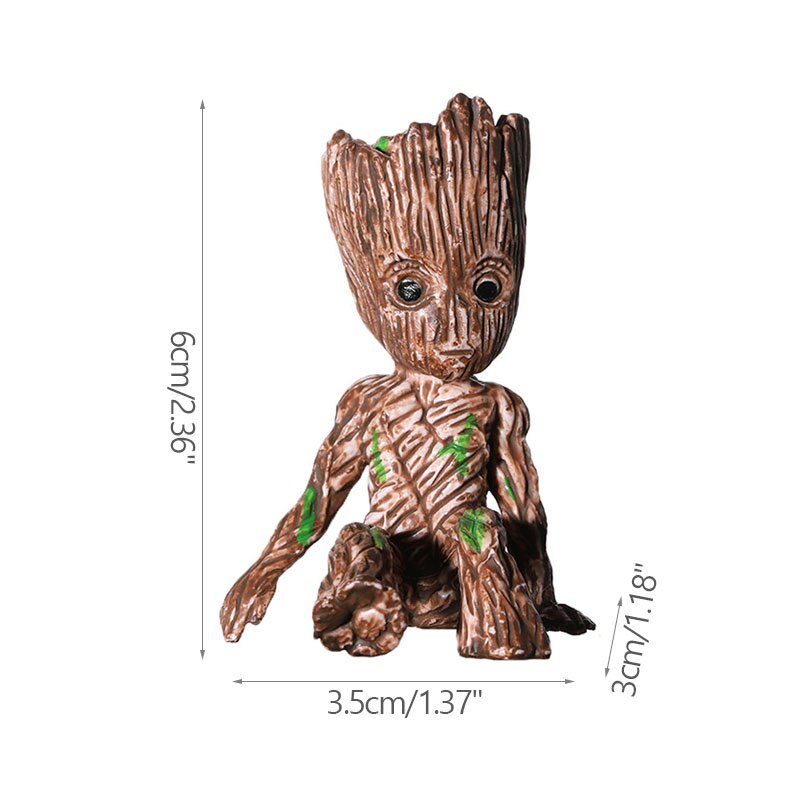 Brehn | Cartoon Groot Miniaturfigur: Verspielte Bürodekoration