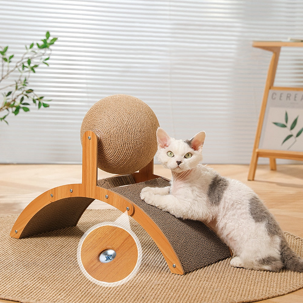 Brehn | Holz Katze Spaß Spiel Kratzbrett