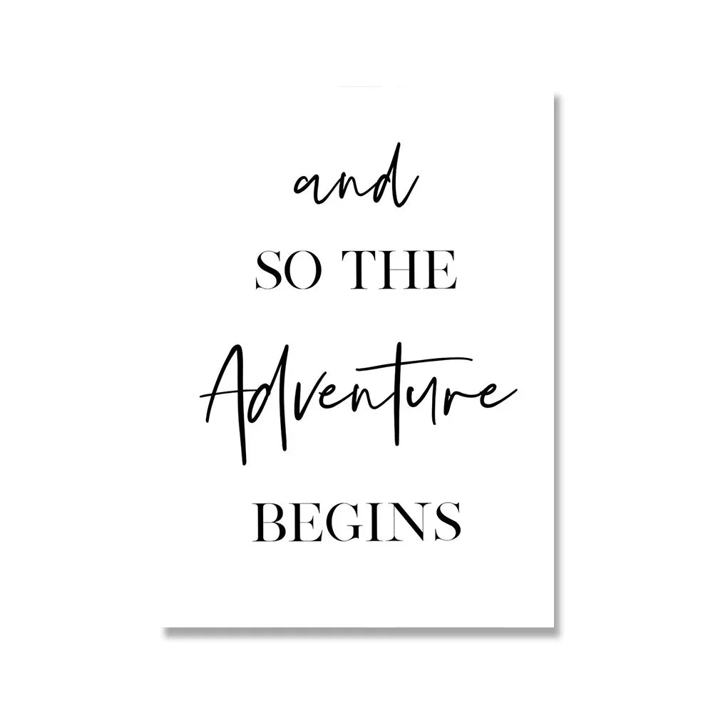 Mach große Dinge Motivationszitate Tägliches Mantra Poster Wandkunst Fine Art Leinwanddrucke Schwarz Weiß Bilder Für Wohnzimmer Home Office Dekor | Brehn