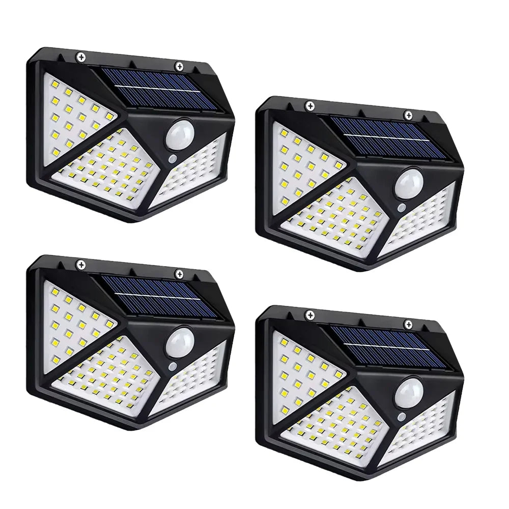 Solar Wandleuchte Außen 100 LED mit Bewegungsmelder | Brehn