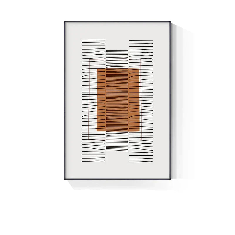 Modern Abstract Blockfarbe Linienkunst Fine Art Leinwanddruck Wandkunst Bilder für Wohnzimmer Esszimmer Kunst für zeitgenössisches Bürointerieur