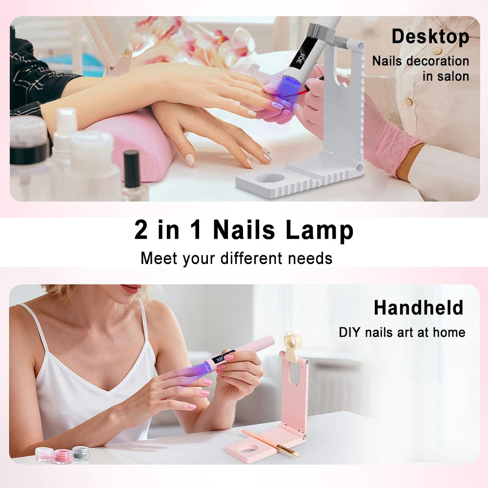 UV-Nagelstift mit Klappständer – aufladbar | Brehn