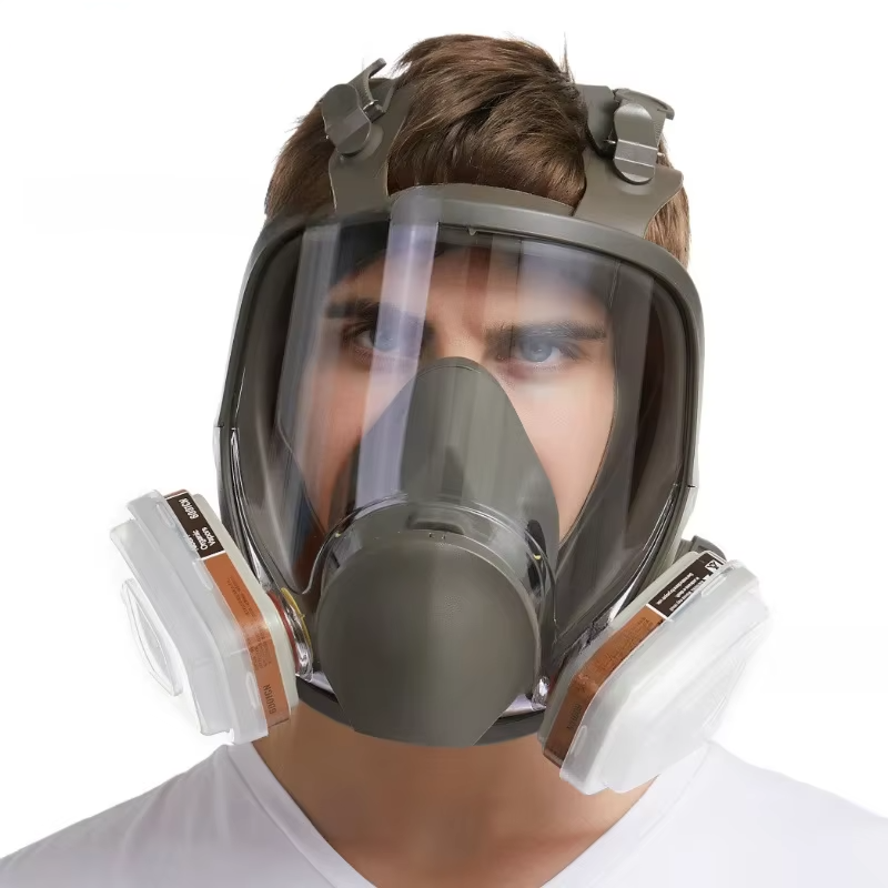 Umfassende Vollgesichts-Atemschutzmaske mit Antibeschlagschutz