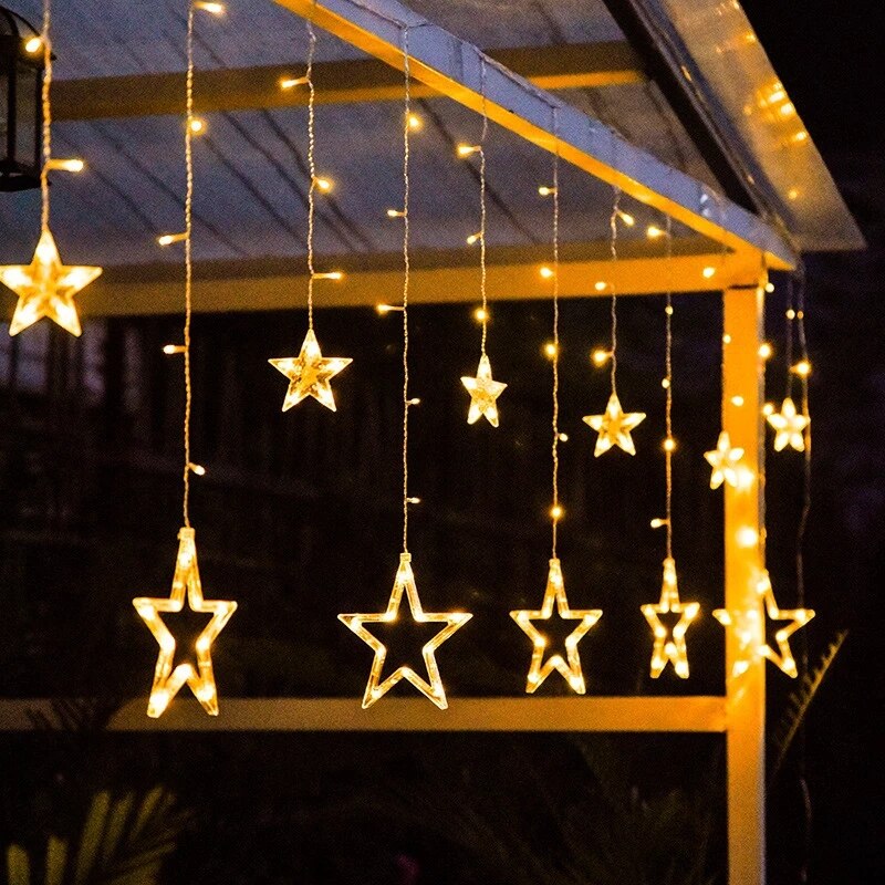 Brehn | Solar Moon Star Lampe LED Lichterkette Dekoration