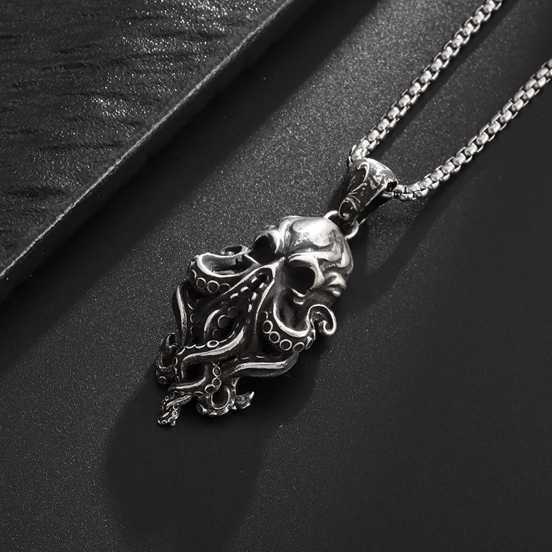 Brehn | Gothic Skull-Oktopus-Tentakel-Halskette