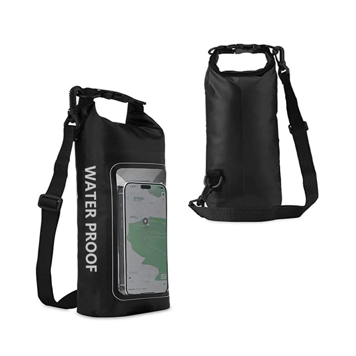 Brehn | AquaVault Wasserdichter Dry Bag 2L | Mit Touchscreen-Fenster | Outdoor-Tasche für Kajakfahren, Trekking & Wassersport
