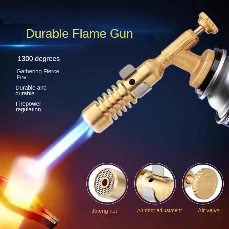 Brehn | Flammex Pro Lötkolben | Für Butangas | Einstellbare Flamme bis zu 1300 °C | Kompakt & Ergonomisch | Ideal für Küche & Outdoor