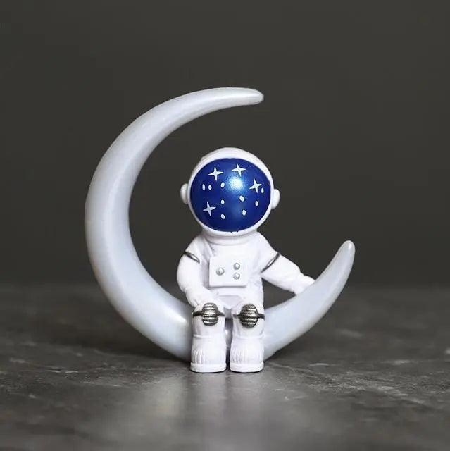 Brehn | Harz-Astronaut-Figur Statue Raumfahrer Skulptur Pädagogisches Spielzeug Schreibtisch-Dekoration Astronaut-Modell Für Kinder Geschenk
